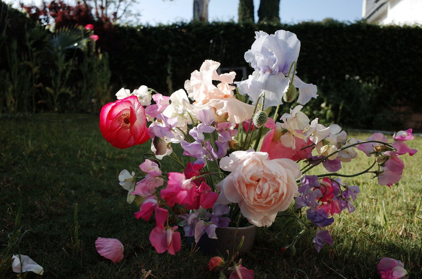 Custom Garden Fresh Flower Center Piece (seasonal)