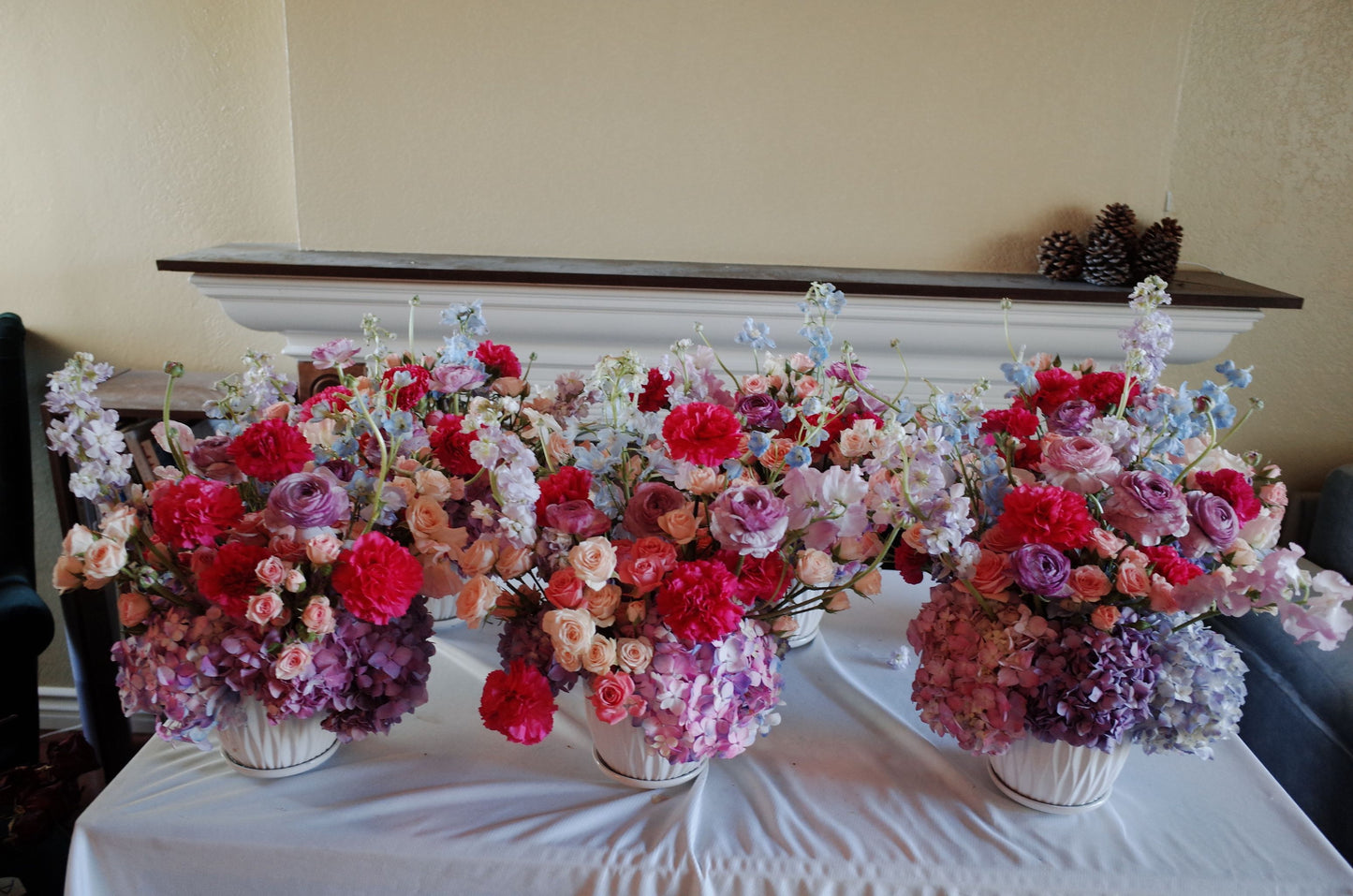 Custom Fresh Flower Center Piece