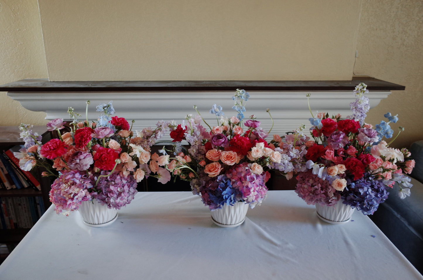 Custom Fresh Flower Center Piece