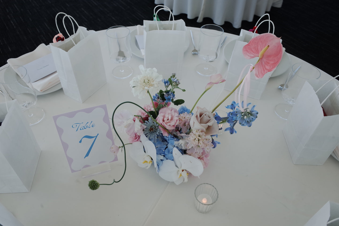 Custom table flowers centerpiece (without vase)