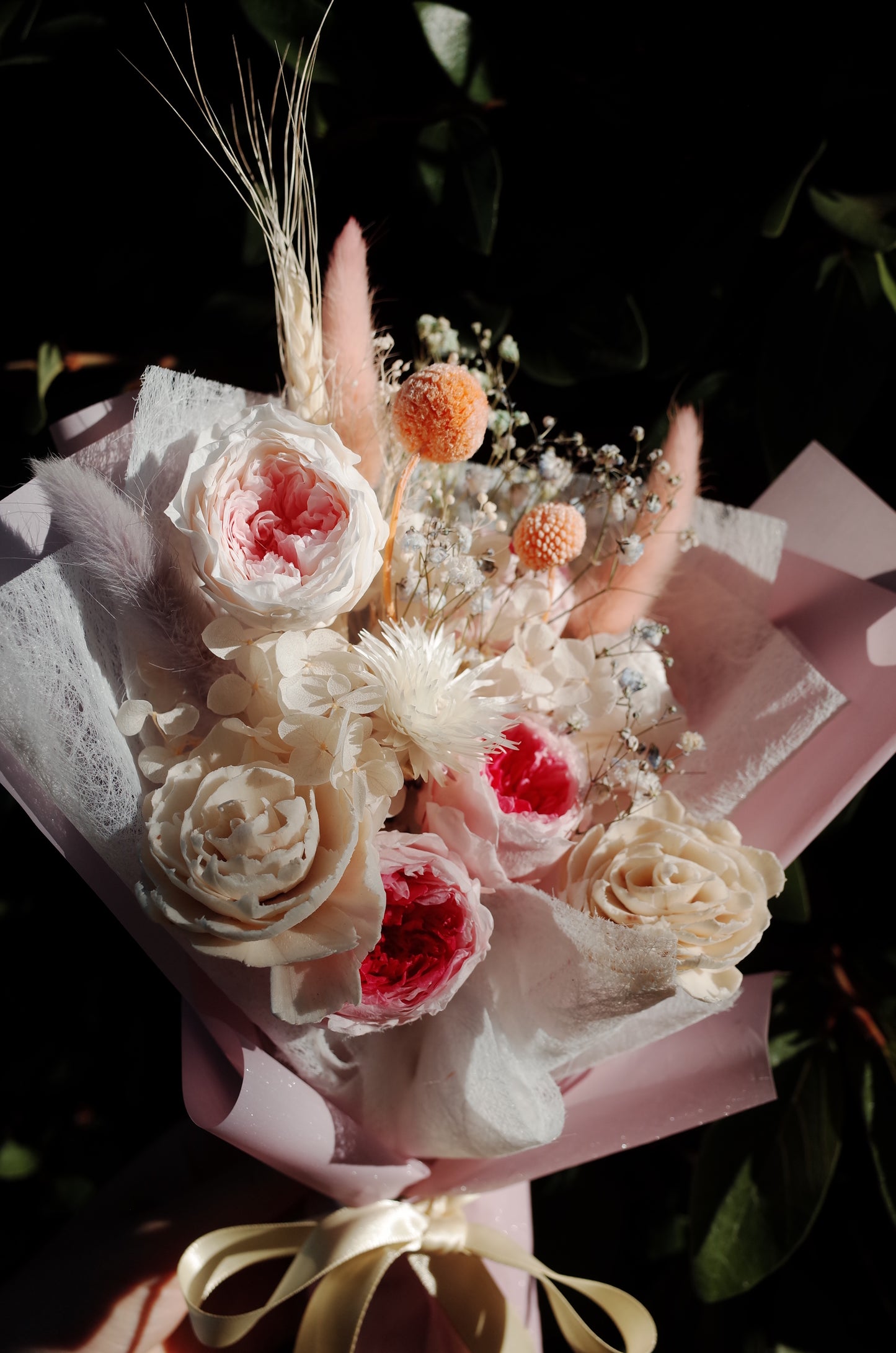 Romantic Couple Preserved Flower Bouquet