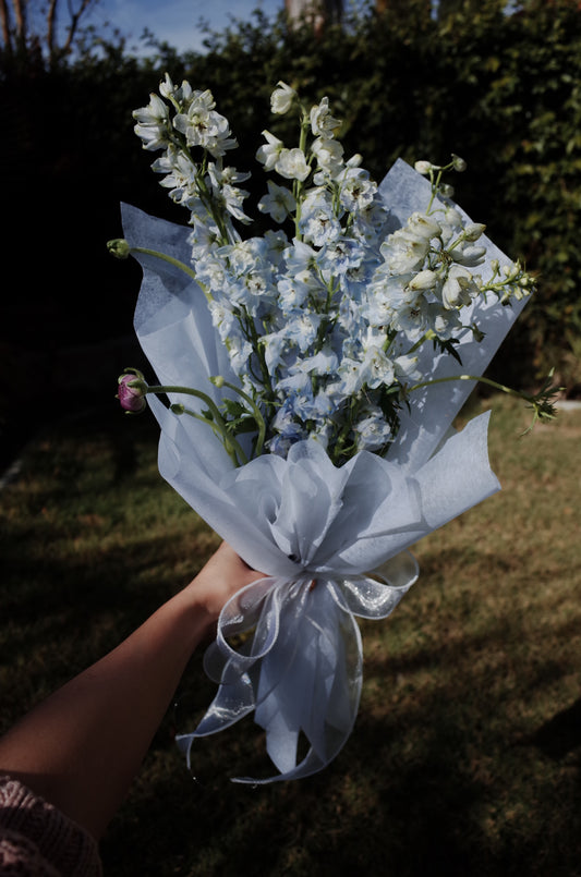 Fresh Blue Delphinium Bouquet